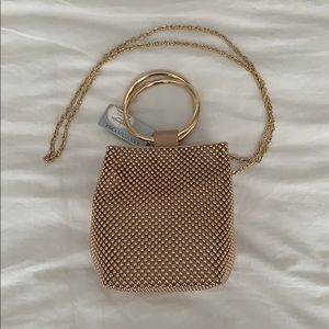 Gold clutch or shoulder purse!